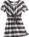 Roxy Kids Girls 7-16 Pumpkin Seed Dress, Castlerock Stripe, Large