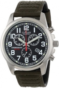 Citizen Men's AT0200-05E Eco-Drive Chronograph Canvas Watch
