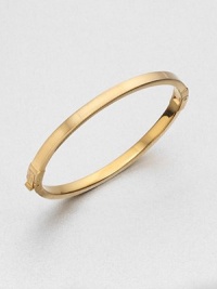 A sleek steel design with squared-off angles makes this piece perfectly versatile. SteelDiameter, about 2¼Hinged push clasp closureImported A sleek steel design with squared-off angles makes this piece perfectly versatile. SteelDiameter, about 2¼Hinged push clasp closureImported