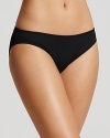 Subtle and designed to flatter, DKNY has taken care to construct the perfect little black bikini bottom.