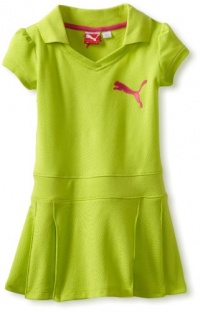 Puma - Kids Girls 2-6X Core Dress with Placket, Green, 5 Puma - Kids Girls 2-6X Core Dress with Placket, Green, 5