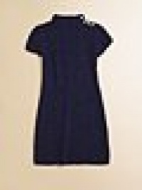 A timeless cable-knit piece, this sweater dress features a stylish mockneck and is rendered in luxurious cashmere.MockneckShort cap sleevesShoulder buttonsSlim silhouetteCashmereDry cleanImported Please note: Number of buttons may vary depending on size ordered. 