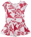 Little Ella Baby-girls Infant Pajaro Print Dress, Flirt, 6-12 Months