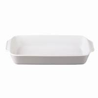 Assortment of Apilco's white bakeware and serveware items present a dual feeling of both tradition and modernity, since 1826. The zero-porosity, high quality porcelain used by Apilco does not flake or crack and offers good resistance to mechanical or thermal shocks. Assortment of Apilco's white bakeware and serveware items present a dual feeling of both tradition and modernity, since 1826. The zero-porosity, high quality porcelain used by Apilco does not flake or crack and offers good resistance to mechanical or thermal shocks.
