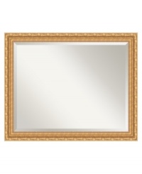 Like the magnificent palace for which it's named, the Versailles wall mirror has an incredible richness and grandeur. With floral trim and an inner filigree pattern, the radiant gold frame adds an element of French opulence to formal decor. Like the magnificent palace for which it's named, the Versailles wall mirror has an incredible richness and grandeur. With floral trim and an inner filigree pattern, the radiant gold frame adds an element of French opulence to formal decor.
