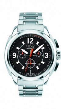 ESQ Movado Men's 07301415 esq Excel tm Stainless Steel Chrono with Black Dial Watch ESQ Movado Men's 07301415 esq Excel tm Stainless Steel Chrono with Black Dial Watch