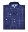 Tommy Hilfiger Men Custom fit Long Sleeve Plaid Shirt