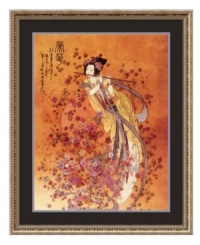 Invite good karma into your home with the Goddess of Prosperity art print. A fluted design and shimmering gold finish give the wooden frame an exotic grandeur worthy of her presence. Invite good karma into your home with the Goddess of Prosperity art print. A fluted design and shimmering gold finish give the wooden frame an exotic grandeur worthy of her presence.