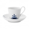 Royal Copenhagen Blue Mega Cup And Saucer High Handle