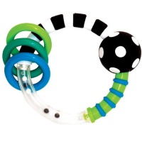 Sassy Rattlin Rings, Blue/Black Sassy Rattlin Rings, Blue/Black