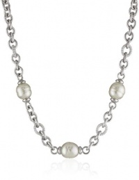 Majorica 14 and 16mm Multi-Baroque Pearls on Metal Chain Necklace