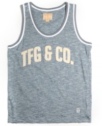 With a big sporty graphic, this tank from Triple Fat Goose is a warm-weather score.