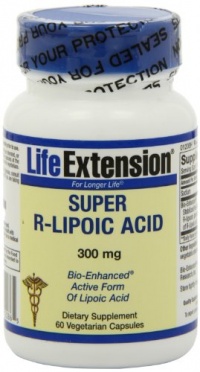 Life Extension Super R-lipoic Acid, Vegetarian Capsules, 300 mg, 60-Count Life Extension Super R-lipoic Acid, Vegetarian Capsules, 300 mg, 60-Count