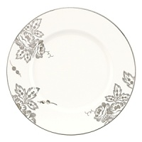 For the city chic and avant-garde, Floral Waltz offers a touch of nature in a modern setting. A beautiful pointillism design forms lush blooms and leaves across each piece to create an unexpected finish. The chic design is trimmed in platinum and features a touch of shimmer for a sophisticated look, appropriate for even the most formal of events. For the city chic and avant-garde, Floral Waltz offers a touch of nature in a modern setting. A beautiful pointillism design forms lush blooms and leaves across each piece to create an unexpected finish. The chic design is trimmed in platinum and features a touch of shimmer for a sophisticated look, appropriate for even the most formal of events.