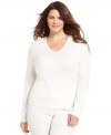 A lovely winter layer pretty enough to show off. You'll love the softness and easy fit of this Softwear top by Cuddl Duds.