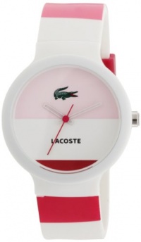 Lacoste White And Pink Silicone Ladies Watch - 2010533 Lacoste White And Pink Silicone Ladies Watch - 2010533