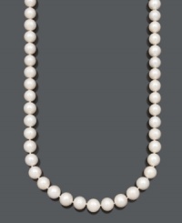 Add a long luscious layer to your neckline with this beautiful pearl strand by Belle de Mer. Necklace features A+ cultured freshwater pearls (11-13 mm) and a 14k gold clasp. Approximate length: 36 inches. Add a long luscious layer to your neckline with this beautiful pearl strand by Belle de Mer. Necklace features A+ cultured freshwater pearls (11-13 mm) and a 14k gold clasp. Approximate length: 36 inches.
