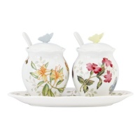Lenox Butterfly Meadow 7-Piece Condiment Set Lenox Butterfly Meadow 7-Piece Condiment Set
