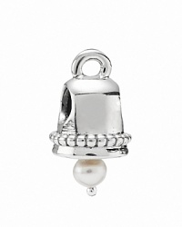 A pretty bell charm with a freshwater pearl accent from PANDORA. A pretty bell charm with a freshwater pearl accent from PANDORA.