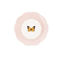 Lenox Butterfly Meadow Orange Sulphur Dessert Plate, Pink Lenox Butterfly Meadow Orange Sulphur Dessert Plate, Pink