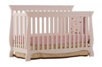 Stork Craft Venetian 4-in-1 Fixed Side Convertible Crib, White Stork Craft Venetian 4-in-1 Fixed Side Convertible Crib, White