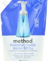 Method Foaming Hand Wash Refill Pouch Sea Minerals, 28 ounces Pouch (Pack of 6)