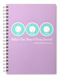 Baby's Eat, Sleep and Poop Journal, Log Book Lavender