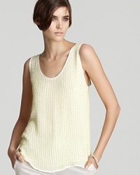 Lemony sequins pop on this French Connection top, adding a stylish twist to cocktail looks for a finish sure to stir things up. Lemony sequins pop on this French Connection top, adding a stylish twist to cocktail looks for a finish sure to stir things up.