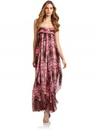 THE LOOKSnakeskin printPleated strapless sweetheart necklineBoned bodiceSeamed Empire waistDraped semi-sheer overlay panelsSide zipper with hook-and-eye closureTHE FITAbout 50 from top to hemTHE MATERIALPolyesterFully linedCARE & ORIGINDry cleanImportedModel shown is 5'11 (179cm) wearing US size 4. THE LOOKSnakeskin printPleated strapless sweetheart necklineBoned bodiceSeamed Empire waistDraped semi-sheer overlay panelsSide zipper with hook-and-eye closureTHE FITAbout 50 from top to hemTHE MATERIALPolyesterFully linedCARE & ORIGINDry cleanImportedModel shown is 5'11 (179cm) wearing US size 4.