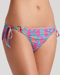 Sandy seahorses take form in saturated hues on Lilly Pulitzer's playful bikini bottom. Sandy seahorses take form in saturated hues on Lilly Pulitzer's playful bikini bottom.