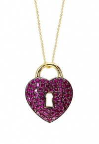 Effy Jewlery 14K Yellow Gold Ruby Heart Pendant, 2.61 TCW