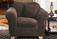 Sure Fit Stretch Royal Diamond 2-Piece Chair Slipcover, Chocolate Sure Fit Stretch Royal Diamond 2-Piece Chair Slipcover, Chocolate