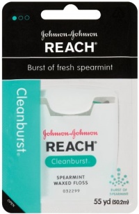 Reach Clean Burst Dental Floss, Waxed, Cleanburst, 55 Yard (Pack of 4) Reach Clean Burst Dental Floss, Waxed, Cleanburst, 55 Yard (Pack of 4)