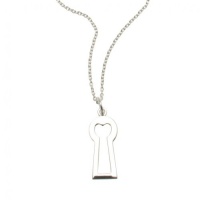 Kissika Sterling Silver Keyhole Necklace Kissika Sterling Silver Keyhole Necklace