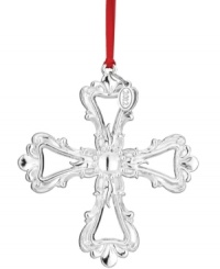 With an elegance that extends well beyond the holidays, Reed & Barton's silver-plated cross ornaments your tree, wall or window with timeless grace. A 2012 hang tag marks the occasion. With an elegance that extends well beyond the holidays, Reed & Barton's silver-plated cross ornaments your tree, wall or window with timeless grace. A 2012 hang tag marks the occasion.