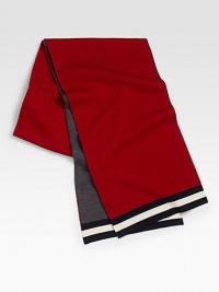 Highlighting multi-colored, alternating sides, this reversible scarf is crafted from fine Italian wool for superior softness and is destined to be a smart, sophisticated addition to your cold-weather collection.10W x 68LWoolDry cleanMade in Italy Highlighting multi-colored, alternating sides, this reversible scarf is crafted from fine Italian wool for superior softness and is destined to be a smart, sophisticated addition to your cold-weather collection.10W x 68LWoolDry cleanMade in Italy