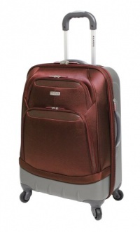 Ricardo Beverly Hills Luggage San Mateo 21 Inches 4 Wheeled Expandable Wheelaboard, Red Ocher/Silver, 21x15.8x10 Ricardo Beverly Hills Luggage San Mateo 21 Inches 4 Wheeled Expandable Wheelaboard, Red Ocher/Silver, 21x15.8x10