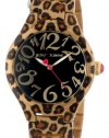 Betsey Johnson Women's BJ00204-03 Analog Leopard Pattern Case and Bracelet Watch