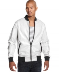 Stay on track with this track jacket by Sean John Big & Tall. Stay on track with this track jacket by Sean John Big & Tall.