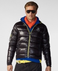 Designed to excel in even the most extreme conditions, the Ocean jacket is crafted from water-and-wind resistant nylon with a plush down filling that offers a featherweight feel. Designed to excel in even the most extreme conditions, the Ocean jacket is crafted from water-and-wind resistant nylon with a plush down filling that offers a featherweight feel.