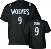 Ricky Rubio adidas Black Name and Number Minnesota Timberwolves T-Shirt Ricky Rubio adidas Black Name and Number Minnesota Timberwolves T-Shirt