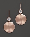 These modern earrings from Ippolita are luxe in polished rosegold, shaped to exude a freeform look.