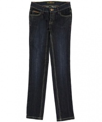 Rocawear Double Stripe Belted Straight Leg Jeans (Sizes 7 - 16) - dark denim, 12 Rocawear Double Stripe Belted Straight Leg Jeans (Sizes 7 - 16) - dark denim, 12