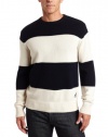 Nautica Jeans Men's Rugby Stripe Crew Sweater