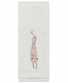 Animal attraction. A super-soft cotton washcloth embellished with a friendly feline turns tub time into fun time.