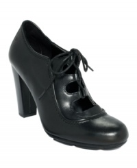 Rockport's Jalicia Ghillie pumps are super stylish with a lace-up vamp and a shock-absorbent cushion that makes them a pleasure to walk in. Rockport's Jalicia Ghillie pumps are super stylish with a lace-up vamp and a shock-absorbent cushion that makes them a pleasure to walk in.