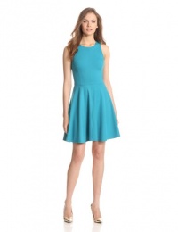 Rebecca Taylor Women's Ponte Pleated Dress, Turquoise, 8 Rebecca Taylor Women's Ponte Pleated Dress, Turquoise, 8