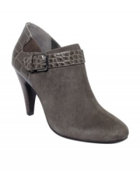 Luxe finishes made the almond-toe Shirlee shooties by Alfani a a sophisticated, sexy pair to add to your wardrobe. Luxe finishes made the almond-toe Shirlee shooties by Alfani a a sophisticated, sexy pair to add to your wardrobe.