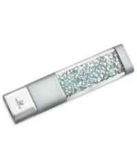 Make perfect memories. Swarovski's USB crystalline memory stick features silver-tone metal details with Indian sapphire-colored crystals, and is delivered in a blue velvet pouch. Approximate size: 2-3/4 x 11/16 x 5/16 inches. Memory: 4 GB. Make perfect memories. Swarovski's USB crystalline memory stick features silver-tone metal details with Indian sapphire-colored crystals, and is delivered in a blue velvet pouch. Approximate size: 2-3/4 x 11/16 x 5/16 inches. Memory: 4 GB.