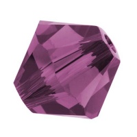 SWAROVSKI ELEMENTS Crystal Bicones 5328 4mm Amethyst Beads (50) SWAROVSKI ELEMENTS Crystal Bicones 5328 4mm Amethyst Beads (50)